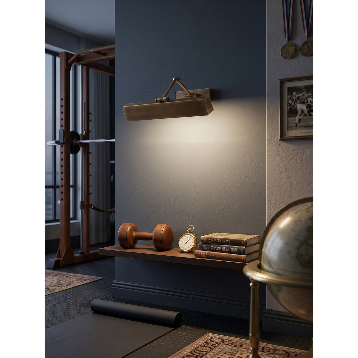 Auraraine Brass Rotating Wall Sconce