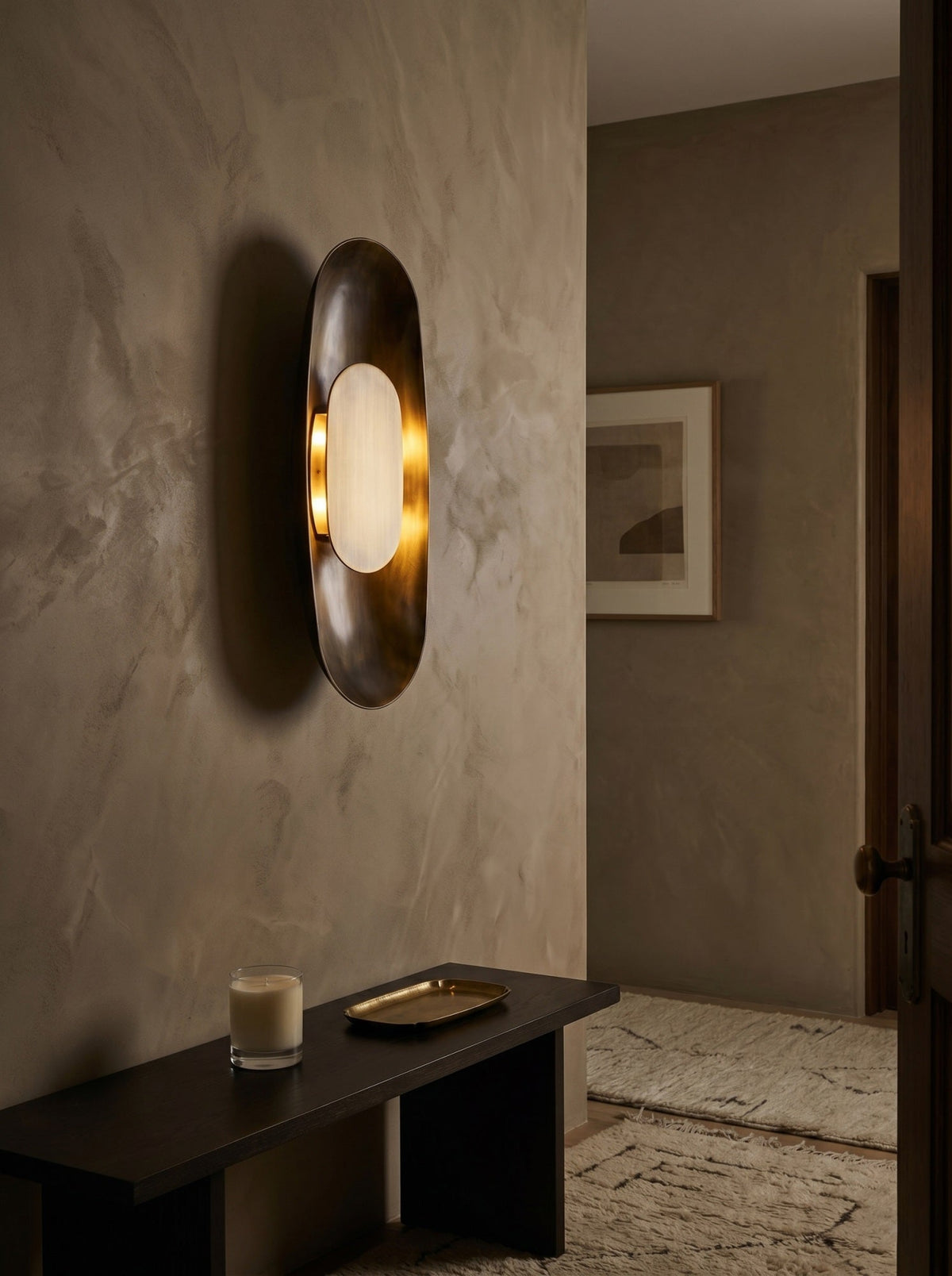 Jolo Brass Indoor Wall Light
