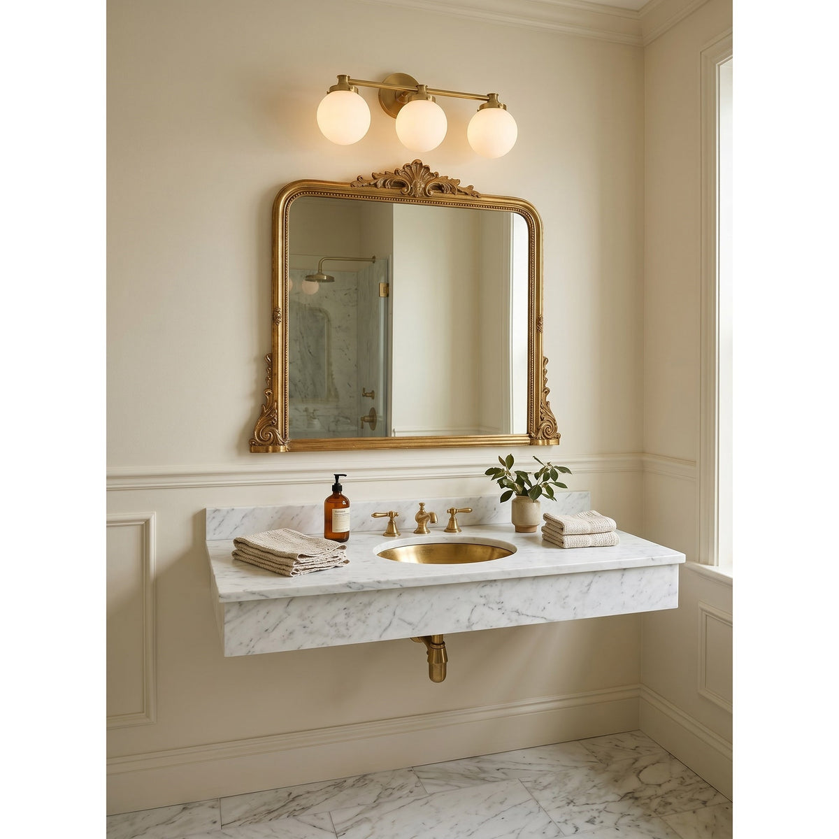 Wauma Glass Ball Indoor Wall Light