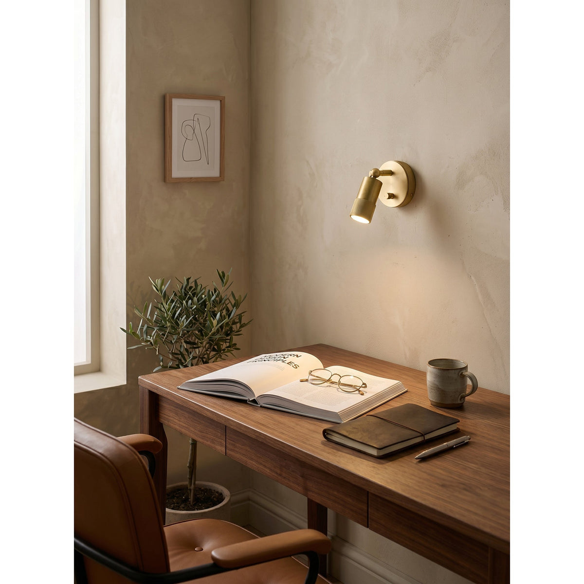 Zehan Brass Spotlight Indoor Wall Light