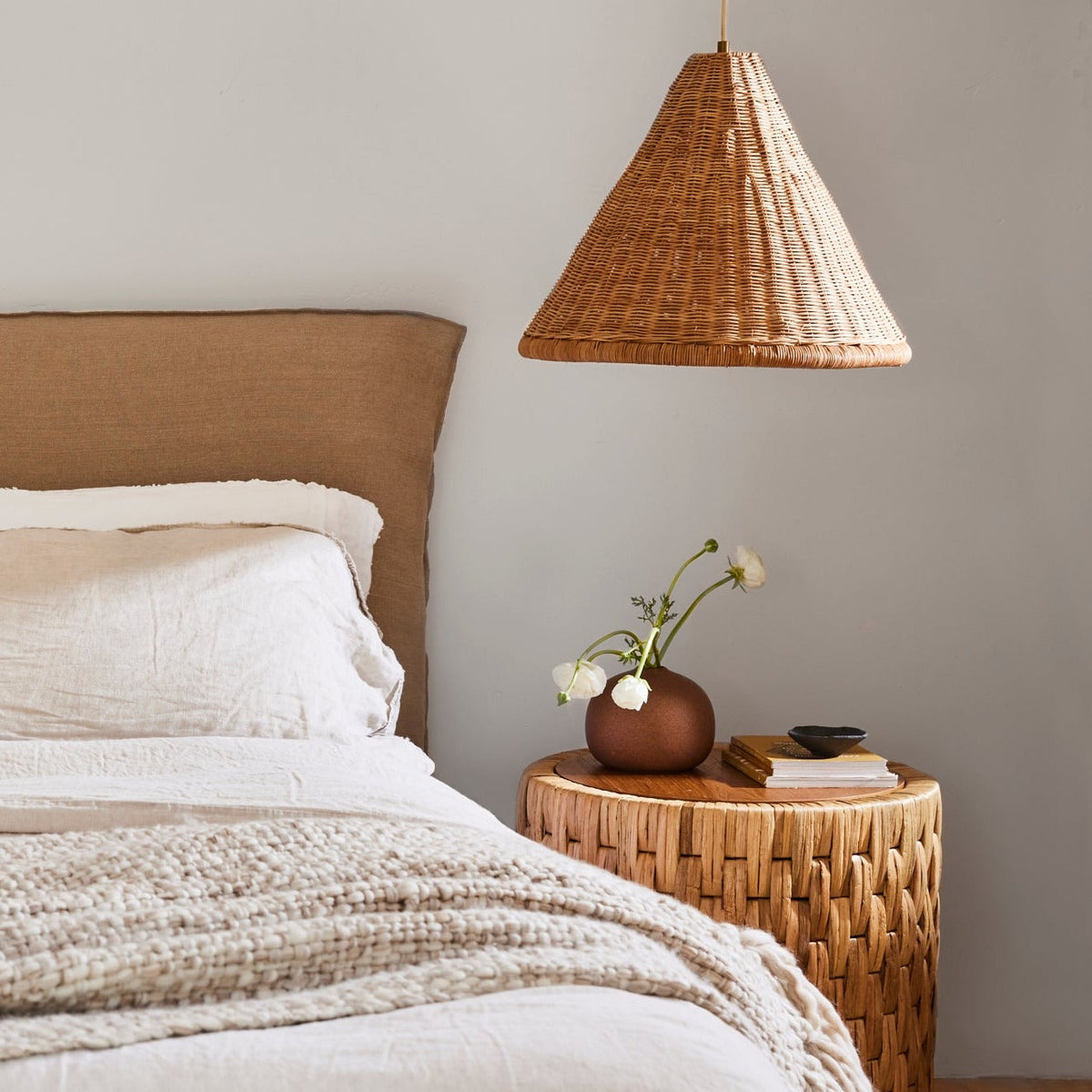 Kasbah Rattan Conical Pendant Lamp