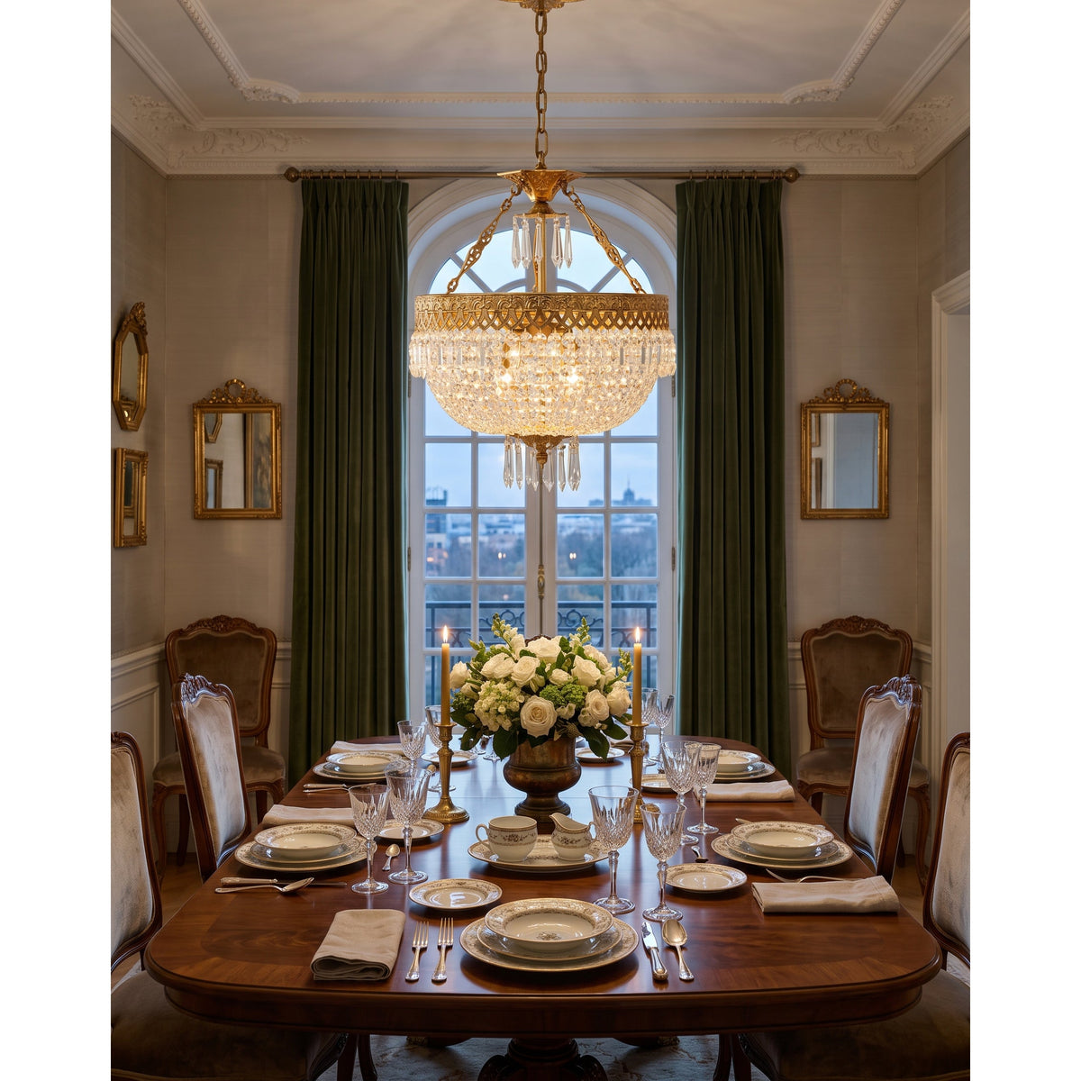 Kestford Filigree Brass Pendant Lamp