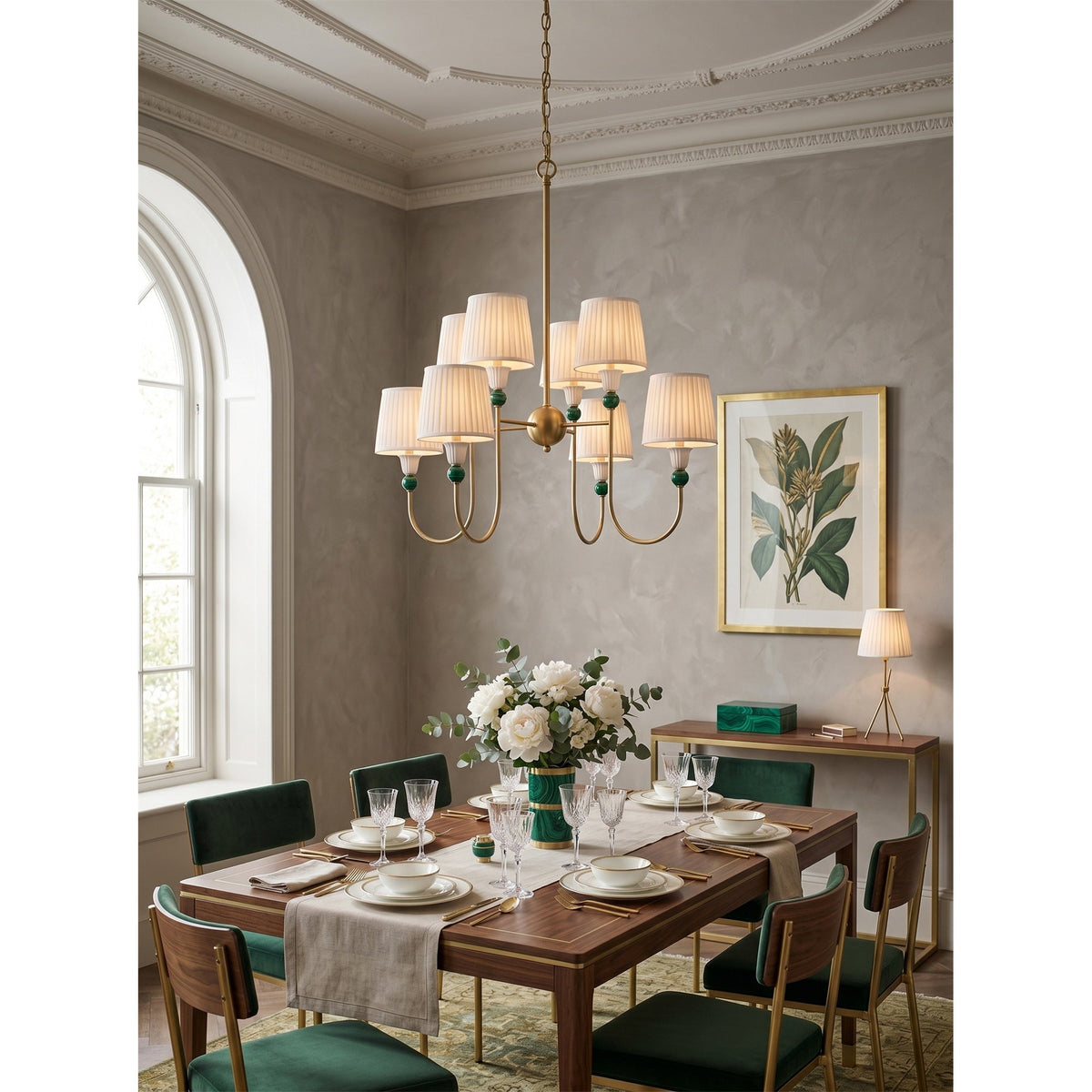 Kaela Brass Tiered Chandelier