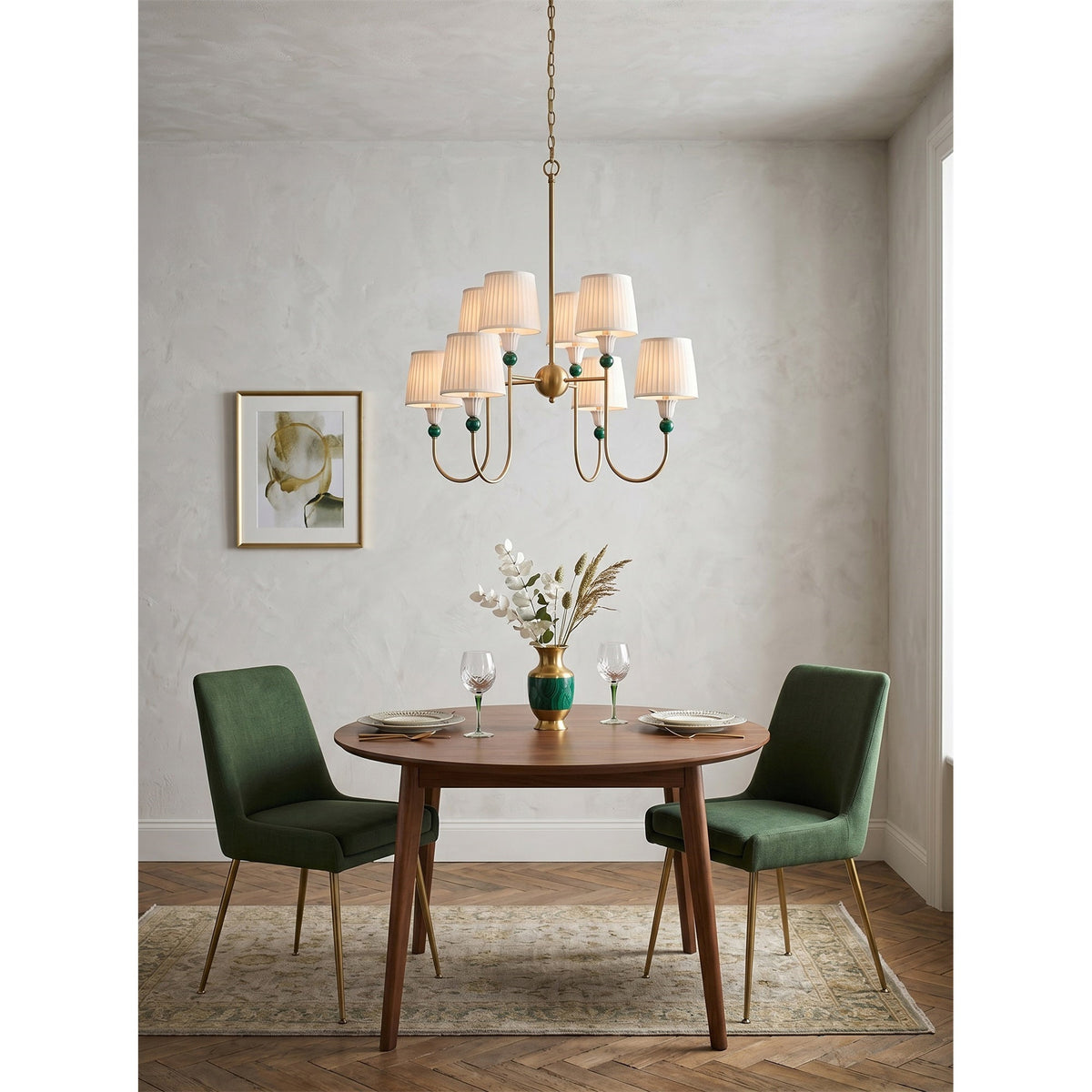 Kaela Brass Tiered Chandelier