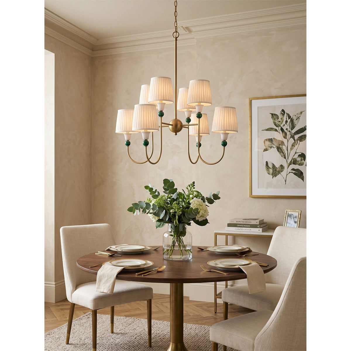 Kaela Brass Tiered Chandelier