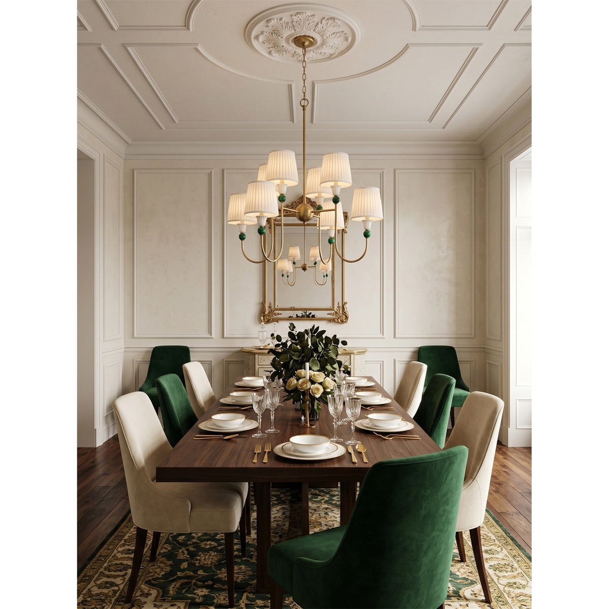 Kaela Brass Tiered Chandelier