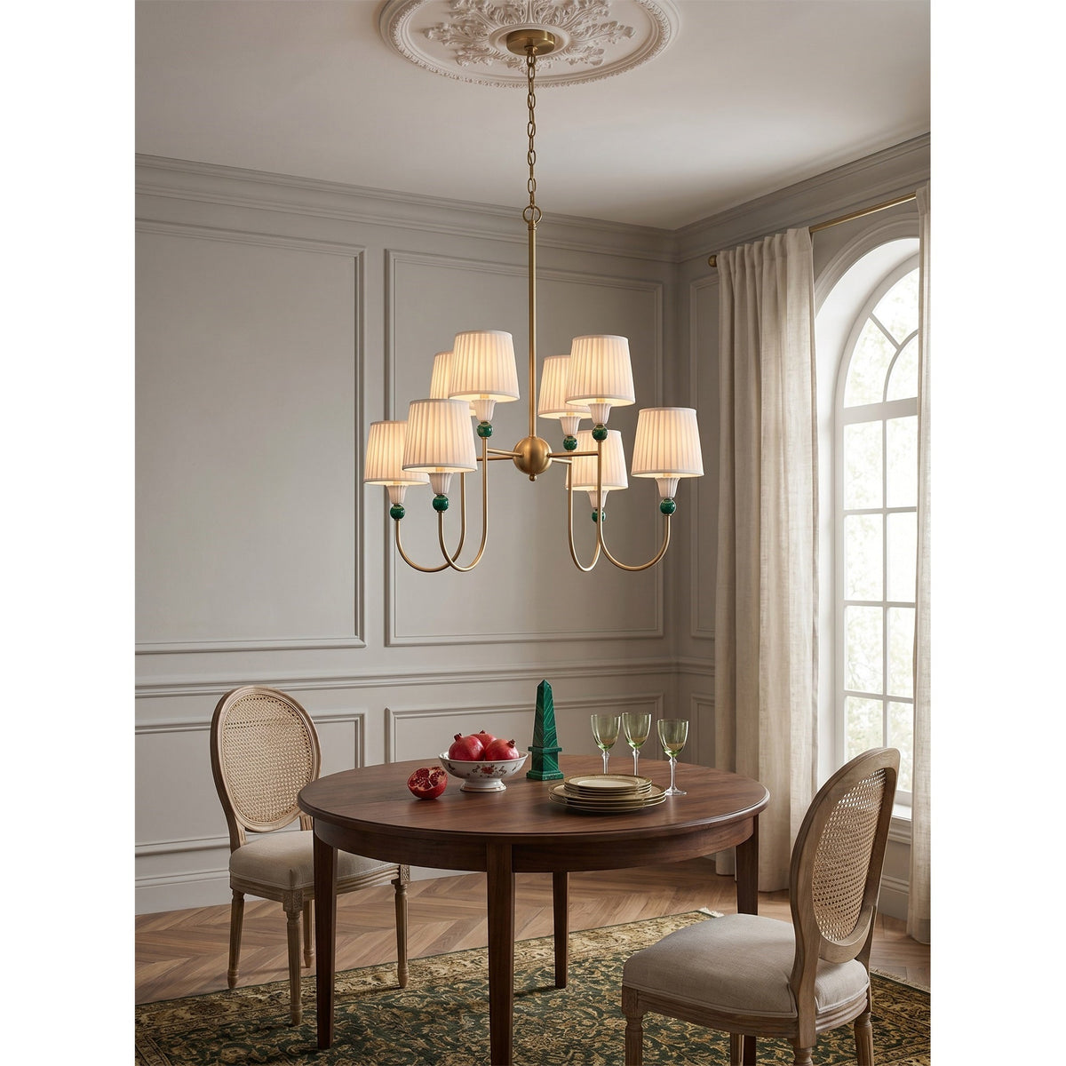 Kaela Brass Tiered Chandelier