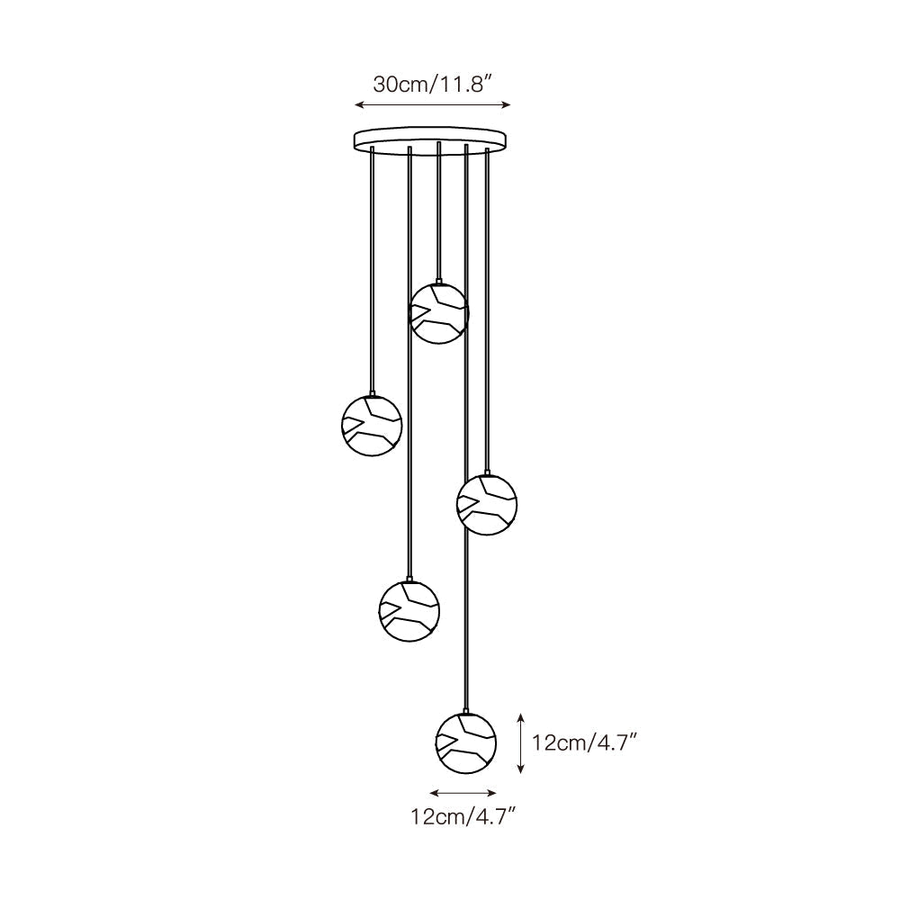 Savina Alabaster Chandelier
