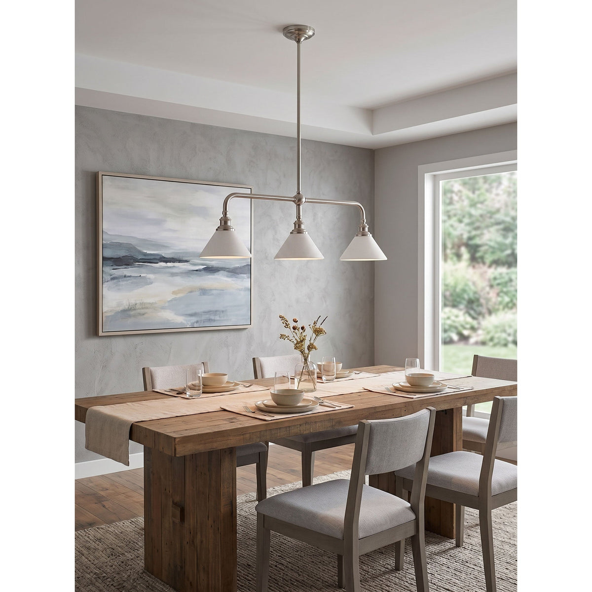 Oriivaria Brass Elegance Chandelier 3 Heads
