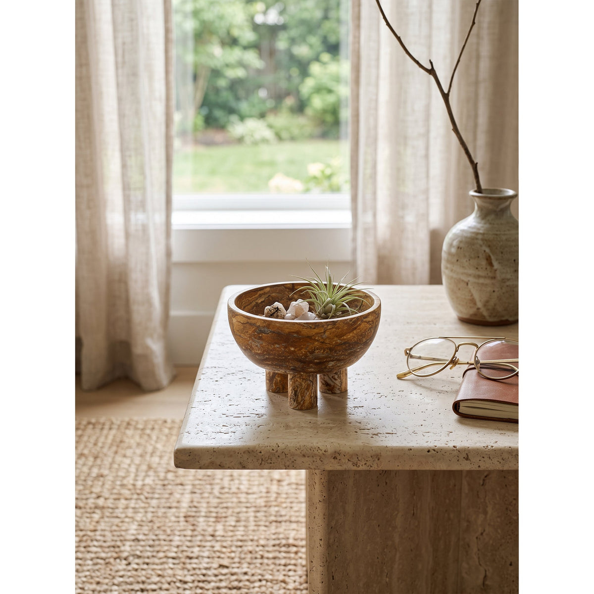 Graftmere Marble Footed Bowl