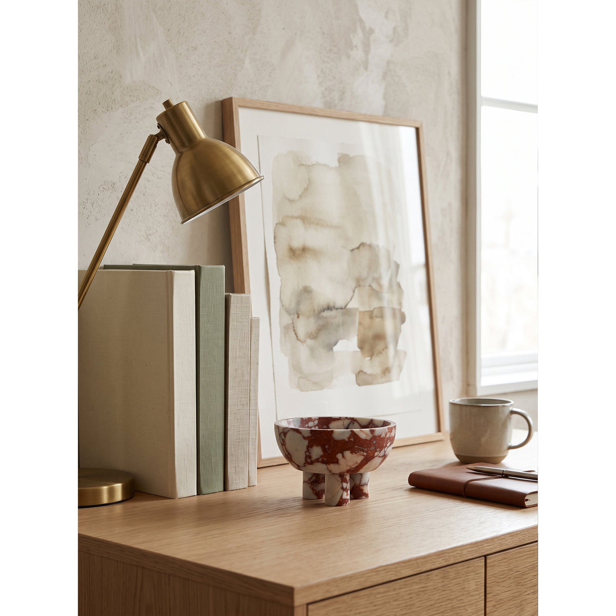 Graftmere Marble Footed Bowl