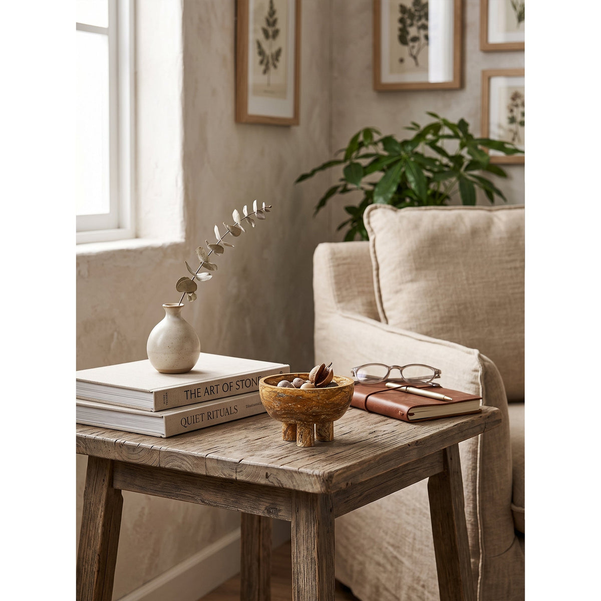 Graftmere Marble Footed Bowl
