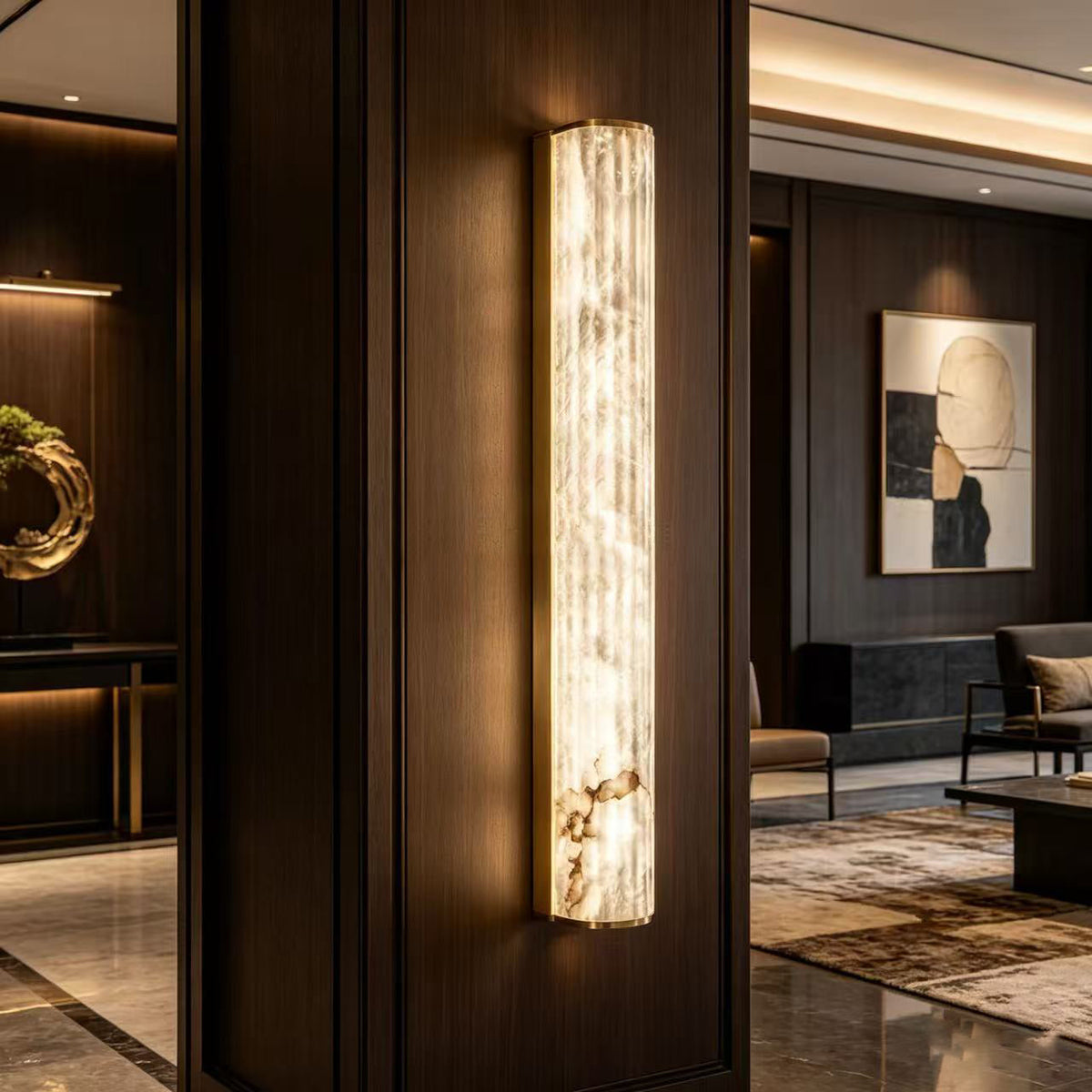 Jana Alabaster Roller Indoor Wall Light