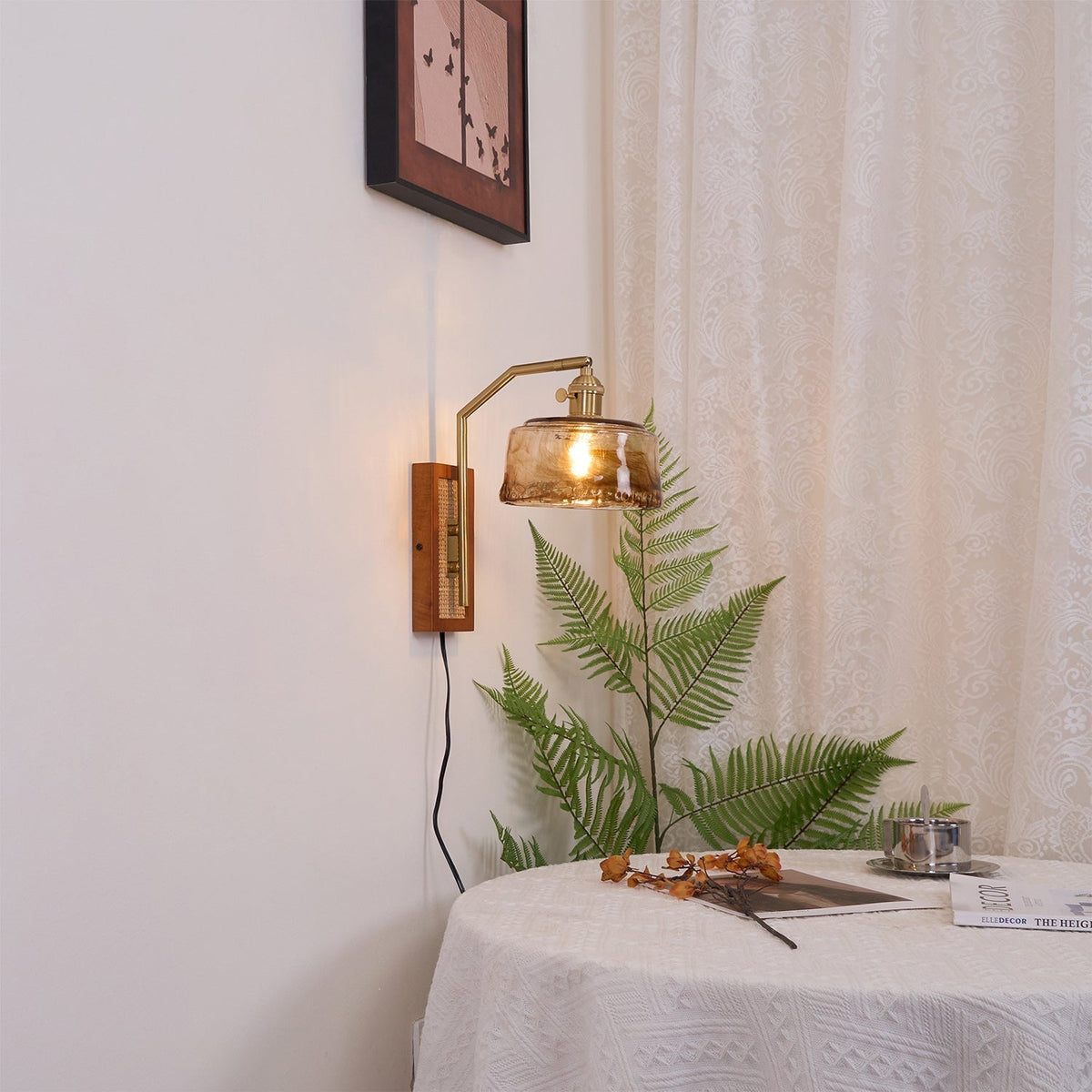 Brix Premium Nordic Art Glass Bamboo Wall Lamp