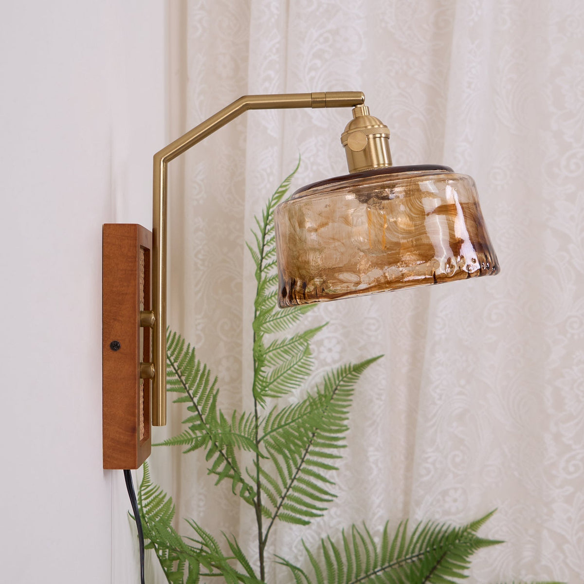 Brix Premium Nordic Art Glass Bamboo Wall Lamp