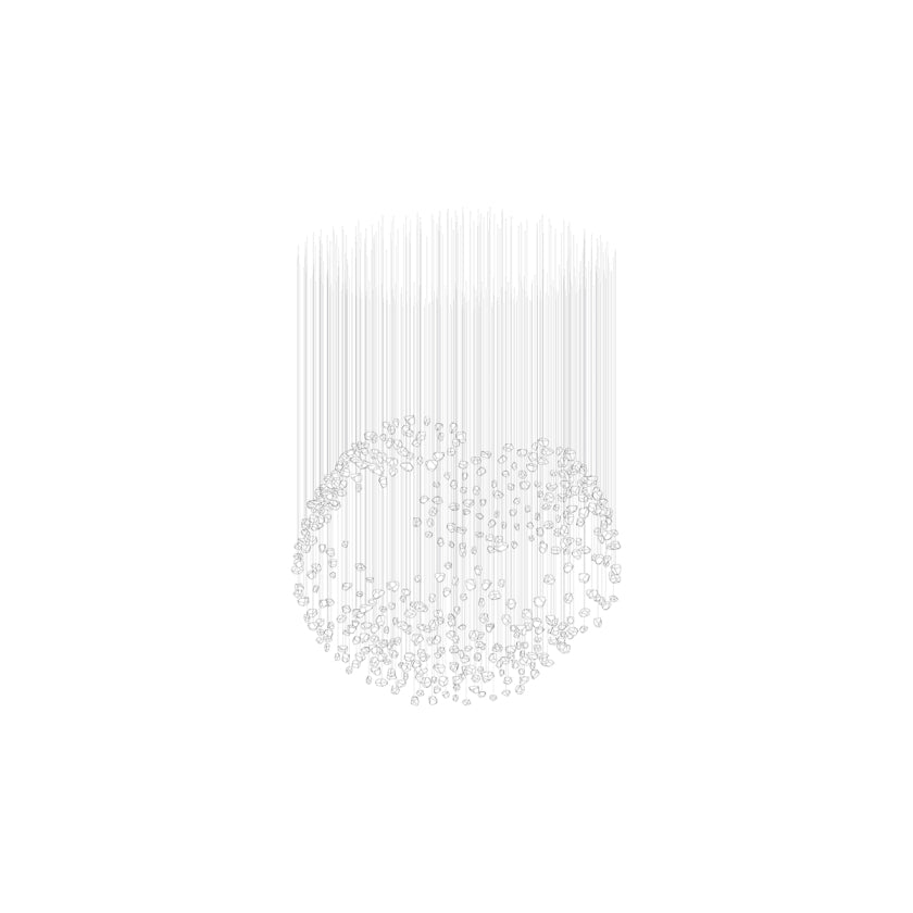 Xejan Raw Crystal Chandelier