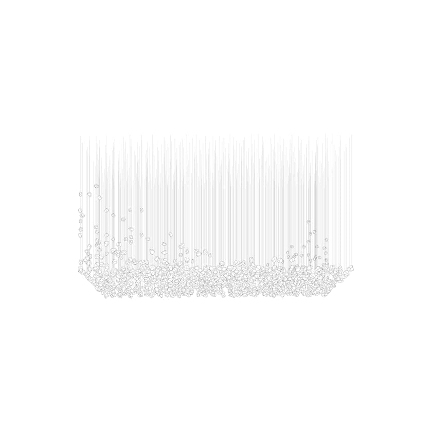 Xejan Raw Crystal Chandelier