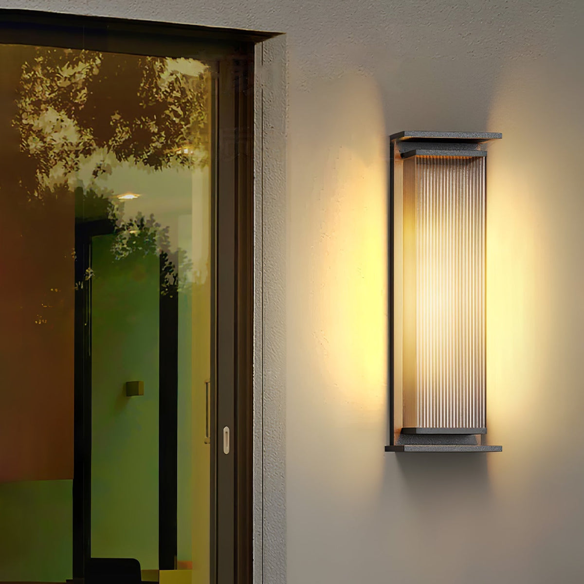 Erivan Rectangular Box Outdoor Wall Lamp
