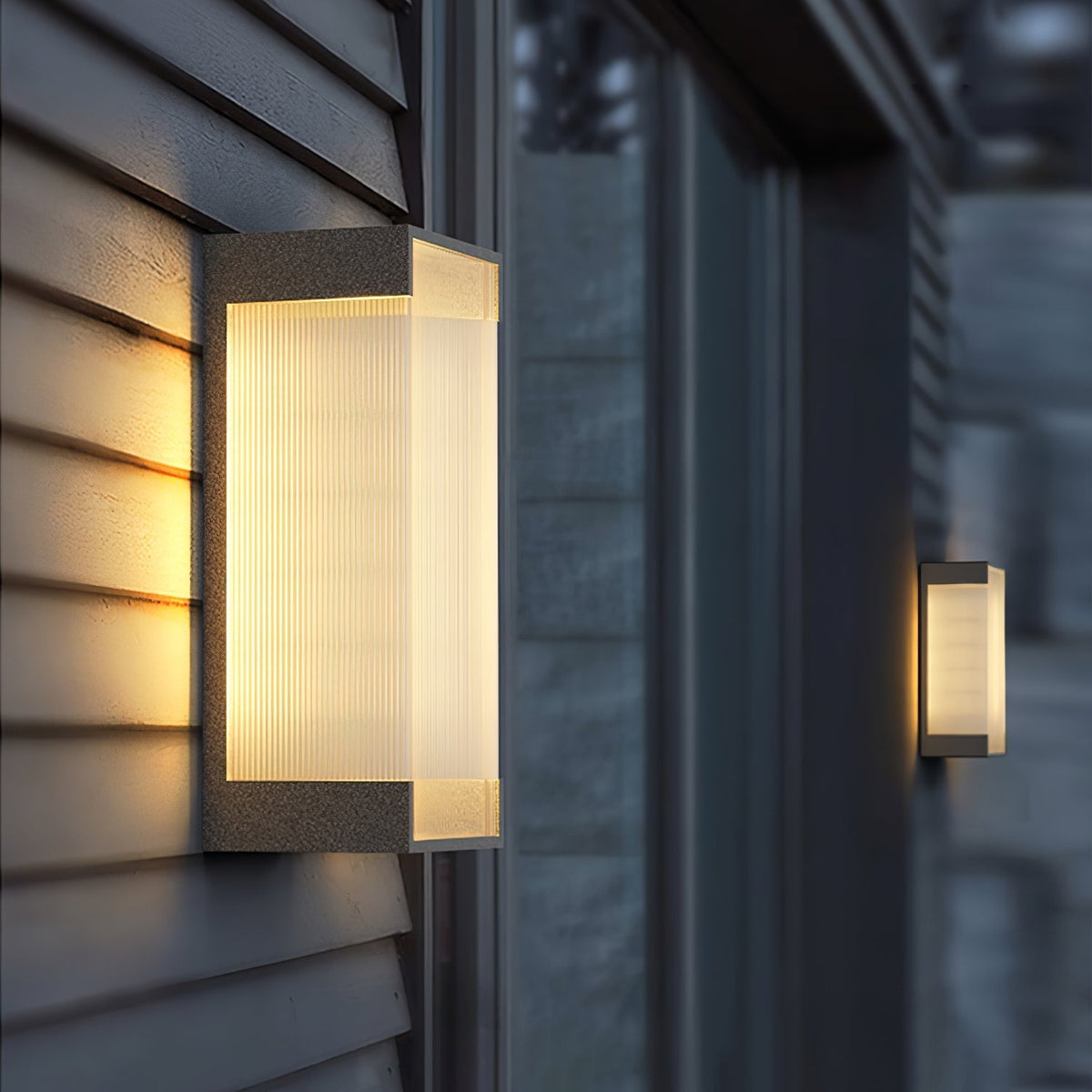 Elraearis Unique Rectangular Outdoor Wall Light