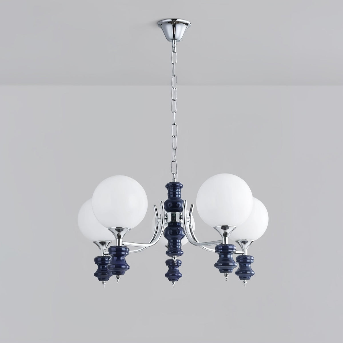 Miraena Chandelier Regal Orb Frosted