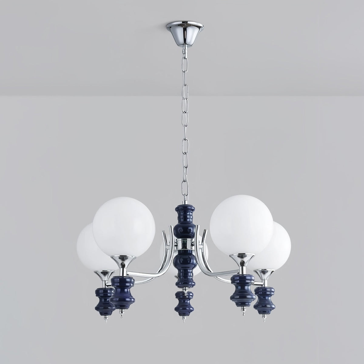 Miraena Chandelier Regal Orb Frosted