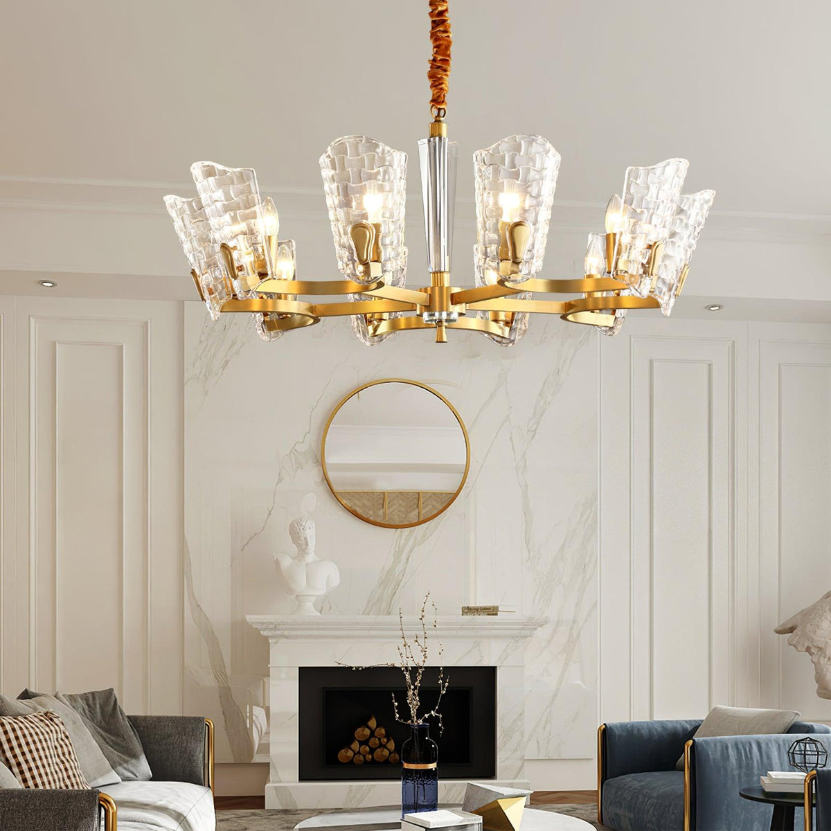 Radiant Luxury Brass Chandelier