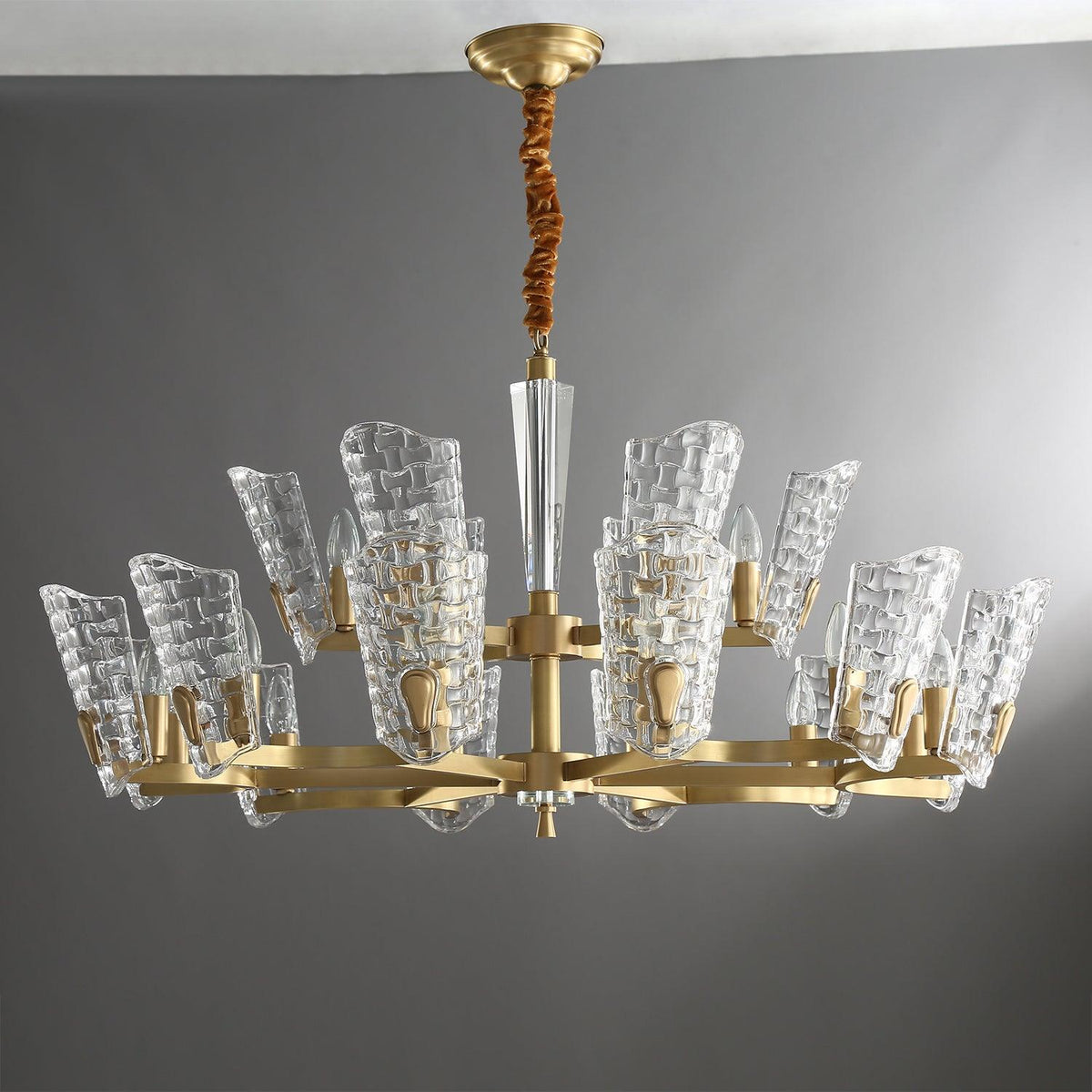 Radiant Luxury Brass Chandelier