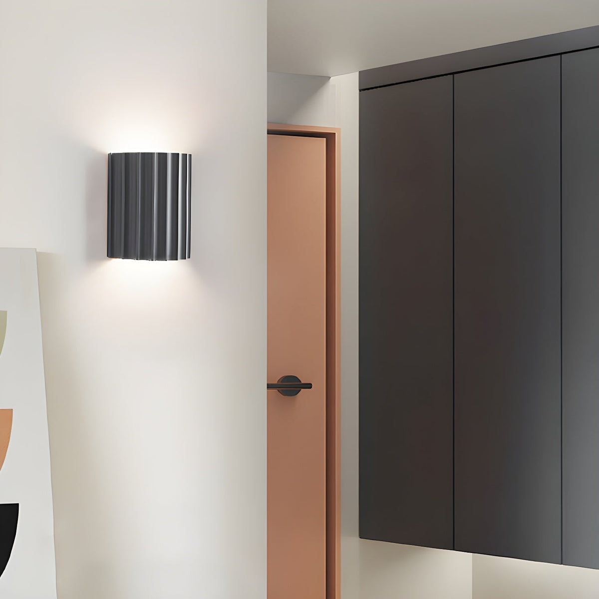 Ivvinen Nordic Art Ribbed Resin Wall Lamp