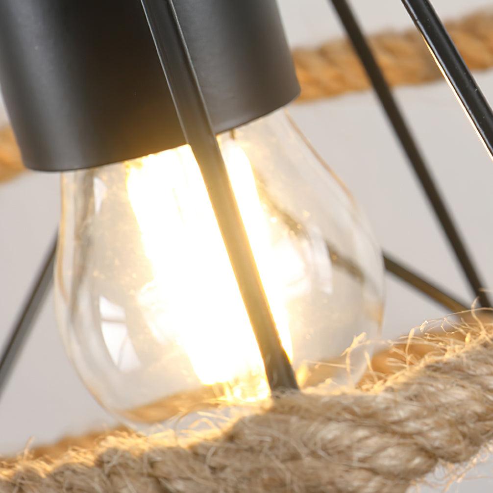Yavmis Retro Hemp Rope Exquisite Pendant Light