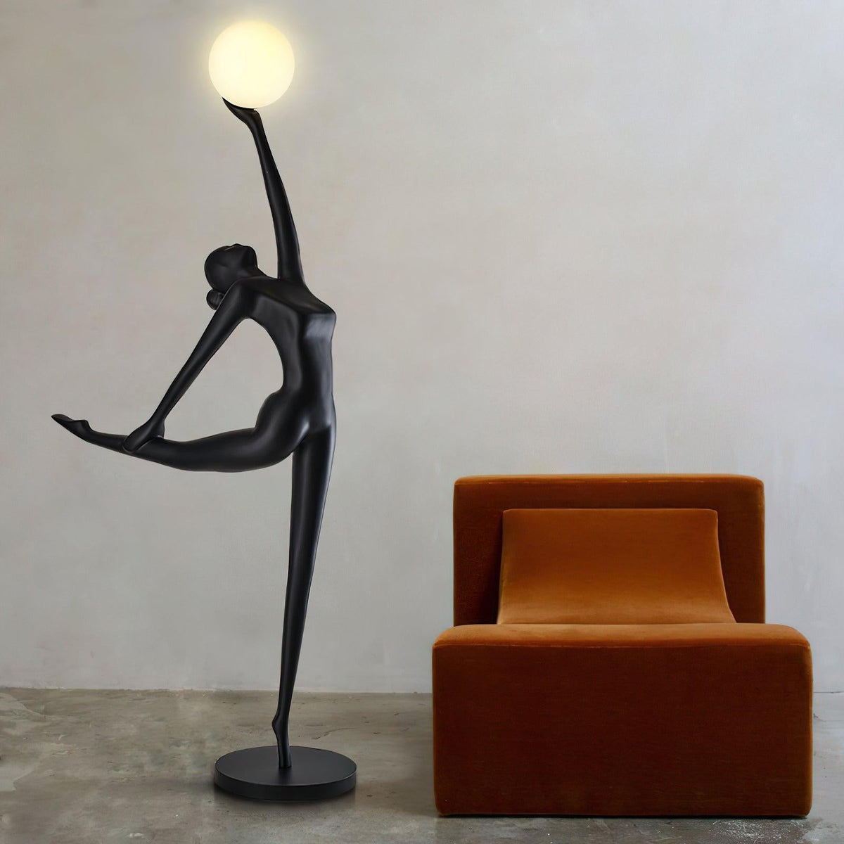 Lyrielle Ballerina Black Floor Lamp