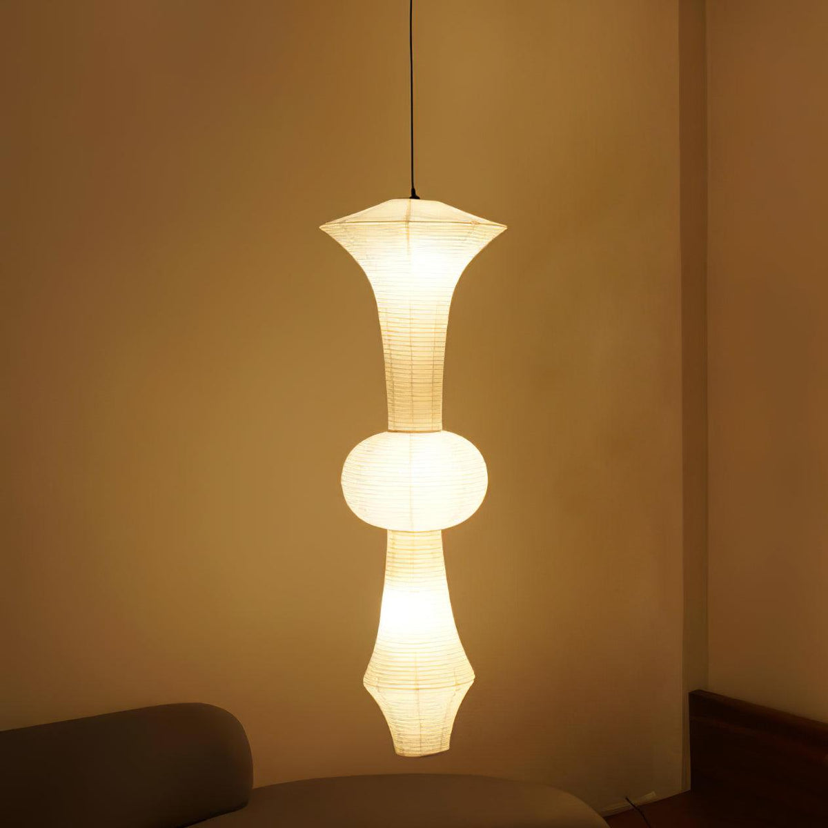 Isalo Washi Paper E Pendant Light