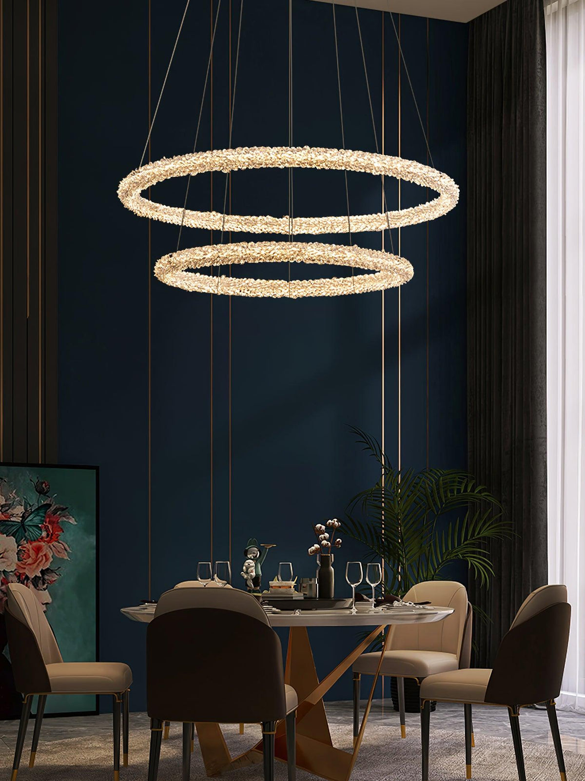Seleira Chandelier Ring Crystal LED