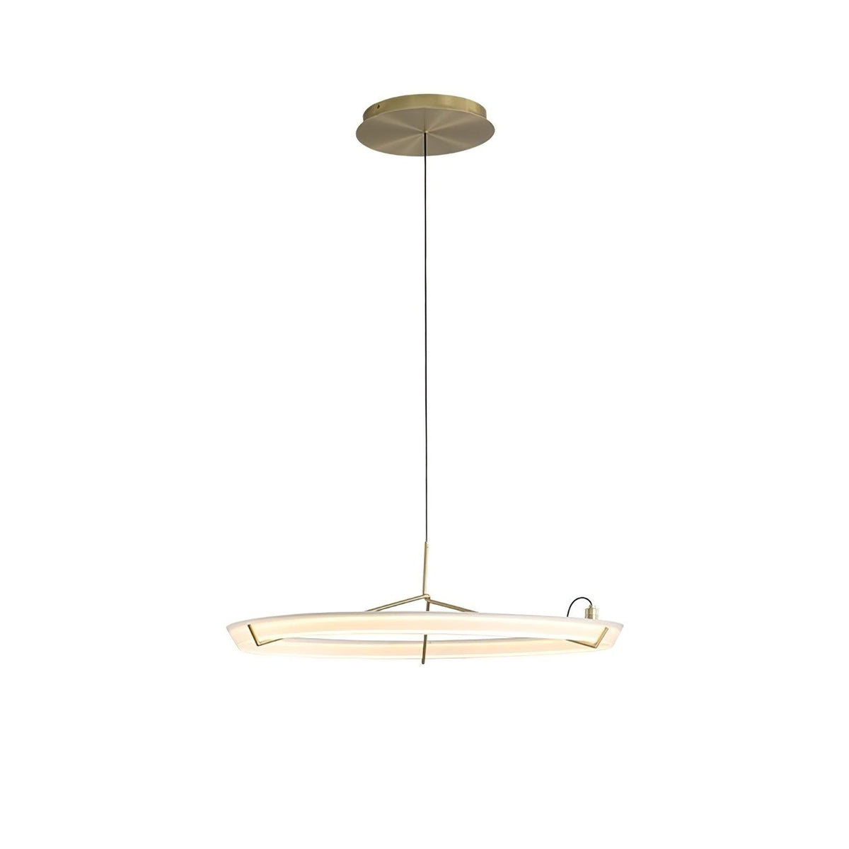 Orinirian Chandelier Modern Stainless Steel Ring