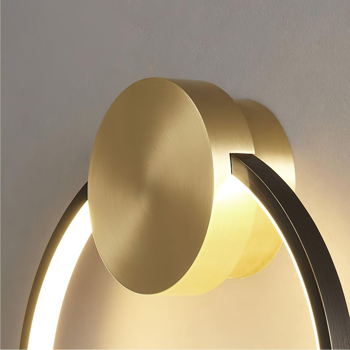 Oriaenne Wall Light Modern Minimalist Ring Shaped LED Brass Metal