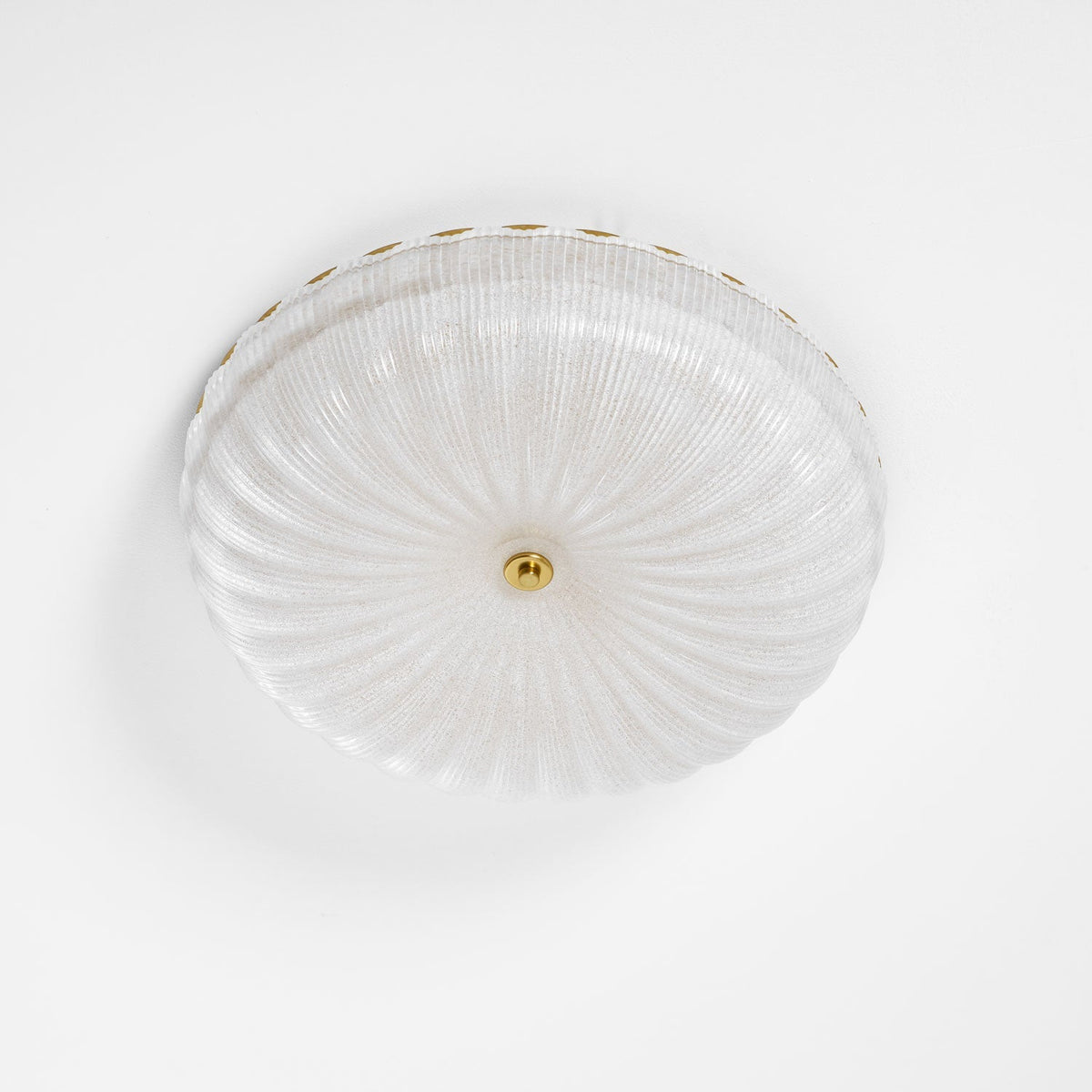 Enxia Ripple Glass Flush Mount Ceiling Light