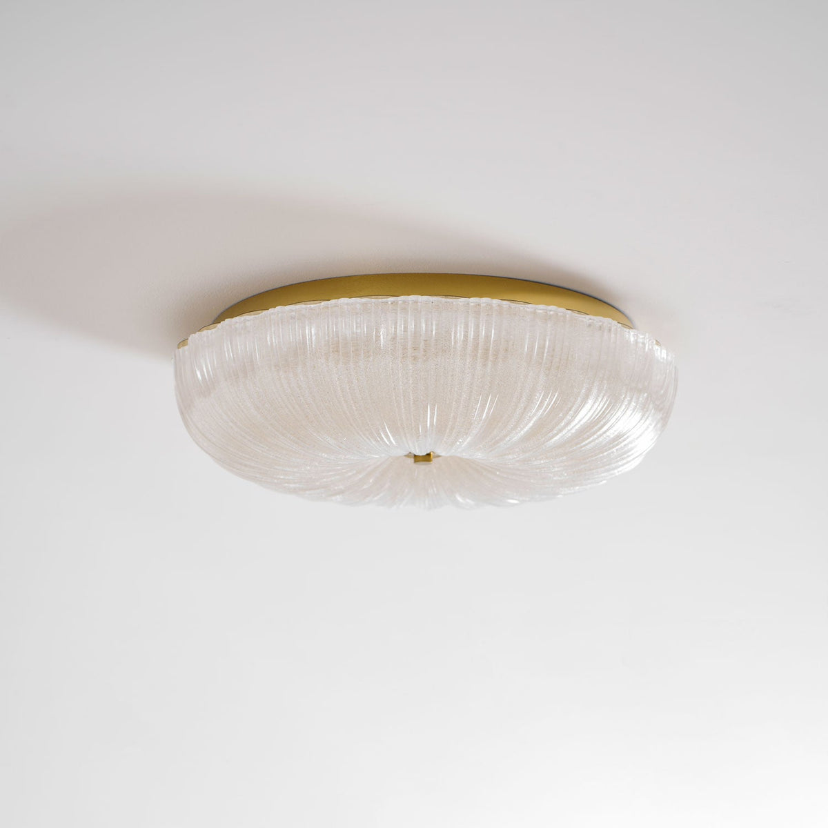 Enxia Ripple Glass Flush Mount Ceiling Light