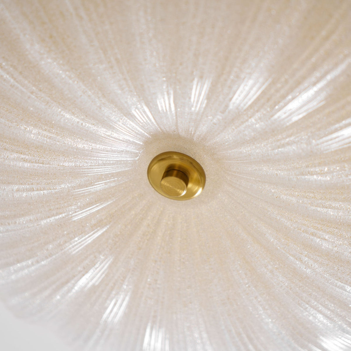 Enxia Ripple Glass Flush Mount Ceiling Light