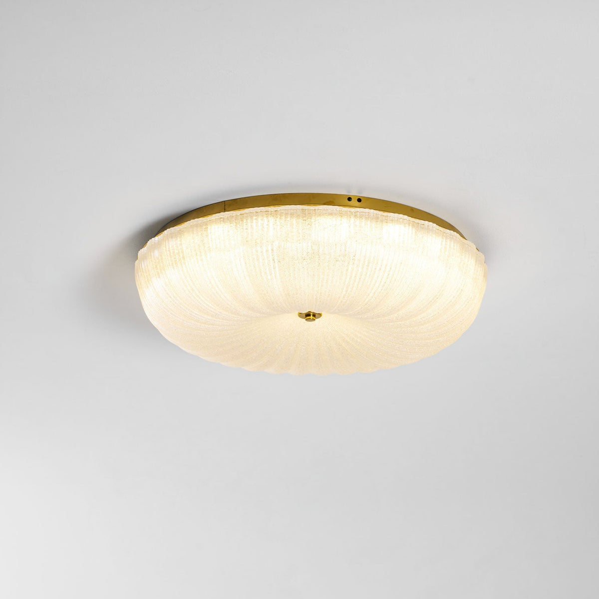 Enxia Ripple Glass Flush Mount Ceiling Light