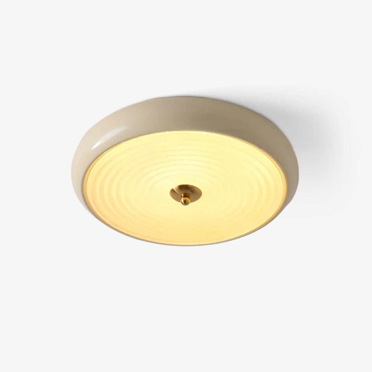 Utheara Modern Minimalist Ripple Cream Glass Ceiling Lamp