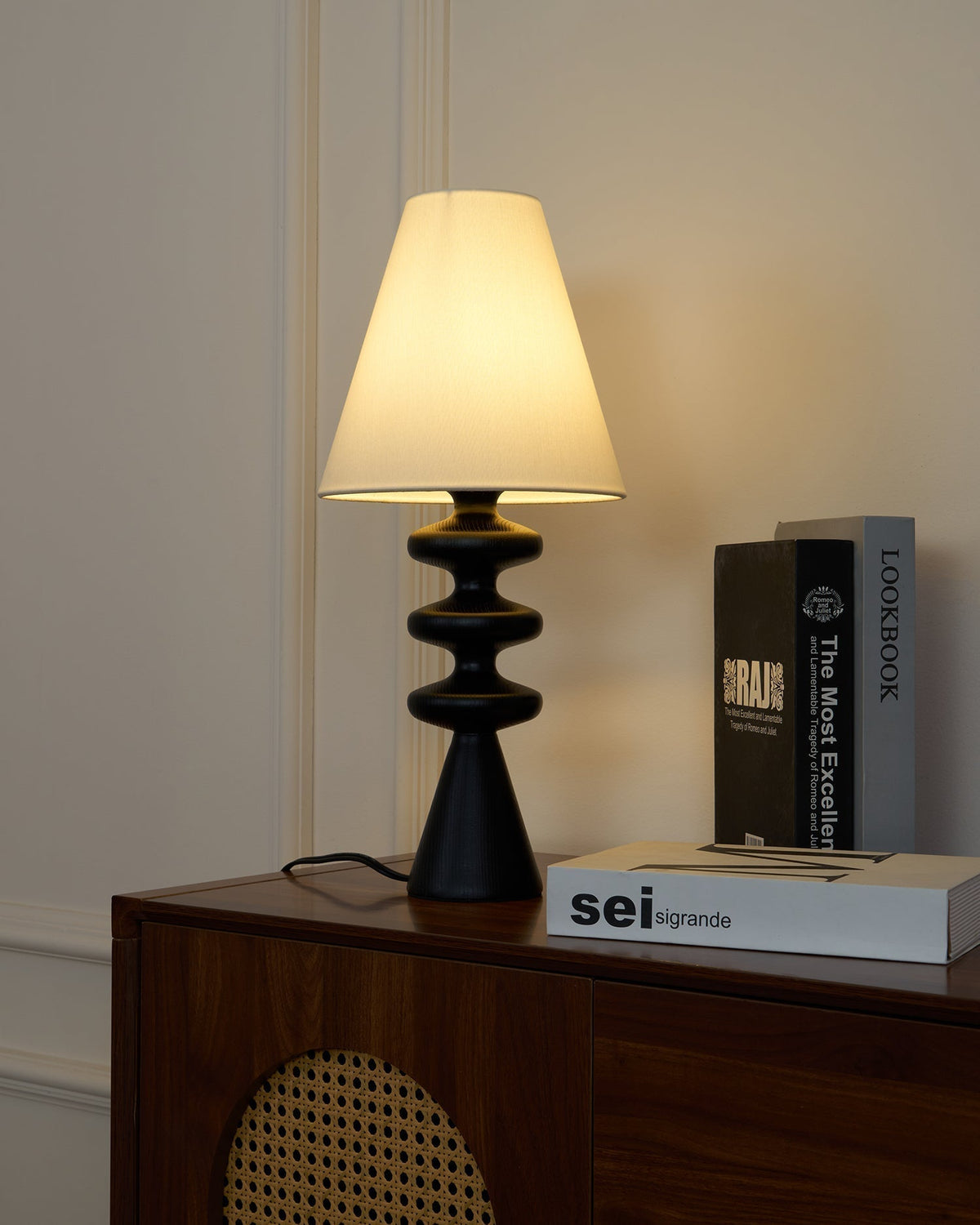 Zelms Modern Wood Table Lamp