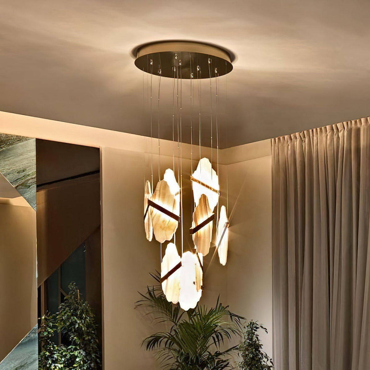 Ollorus Irregular Alabaster Chandelier