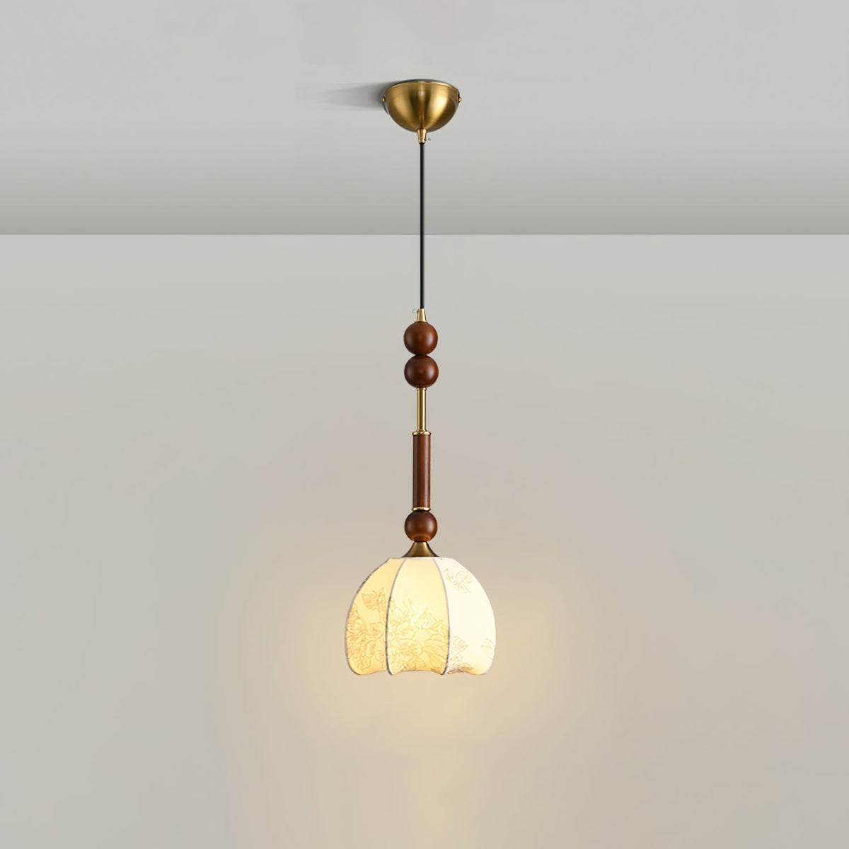 Yovelis Vintage Wood Pendant Lamp