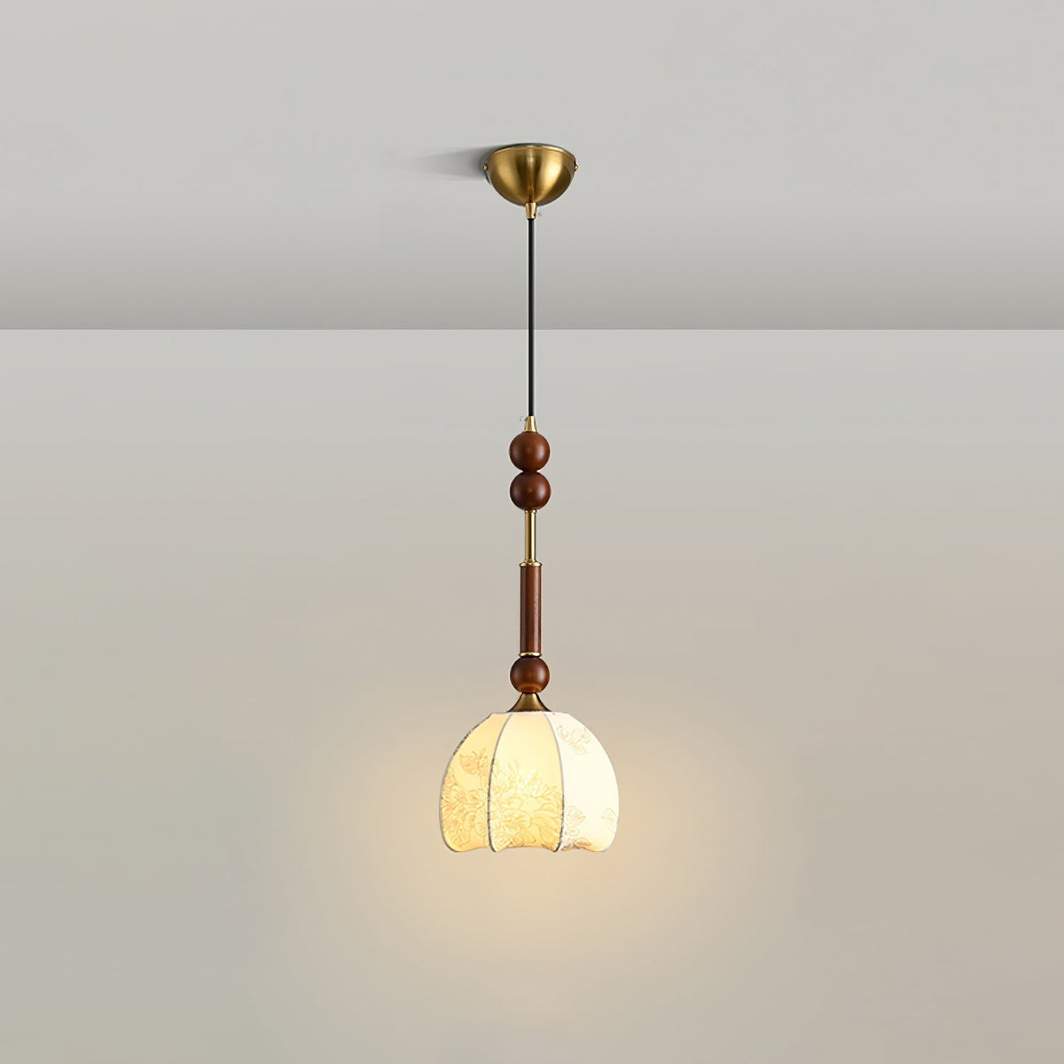 Yovelis Vintage Wood Pendant Lamp