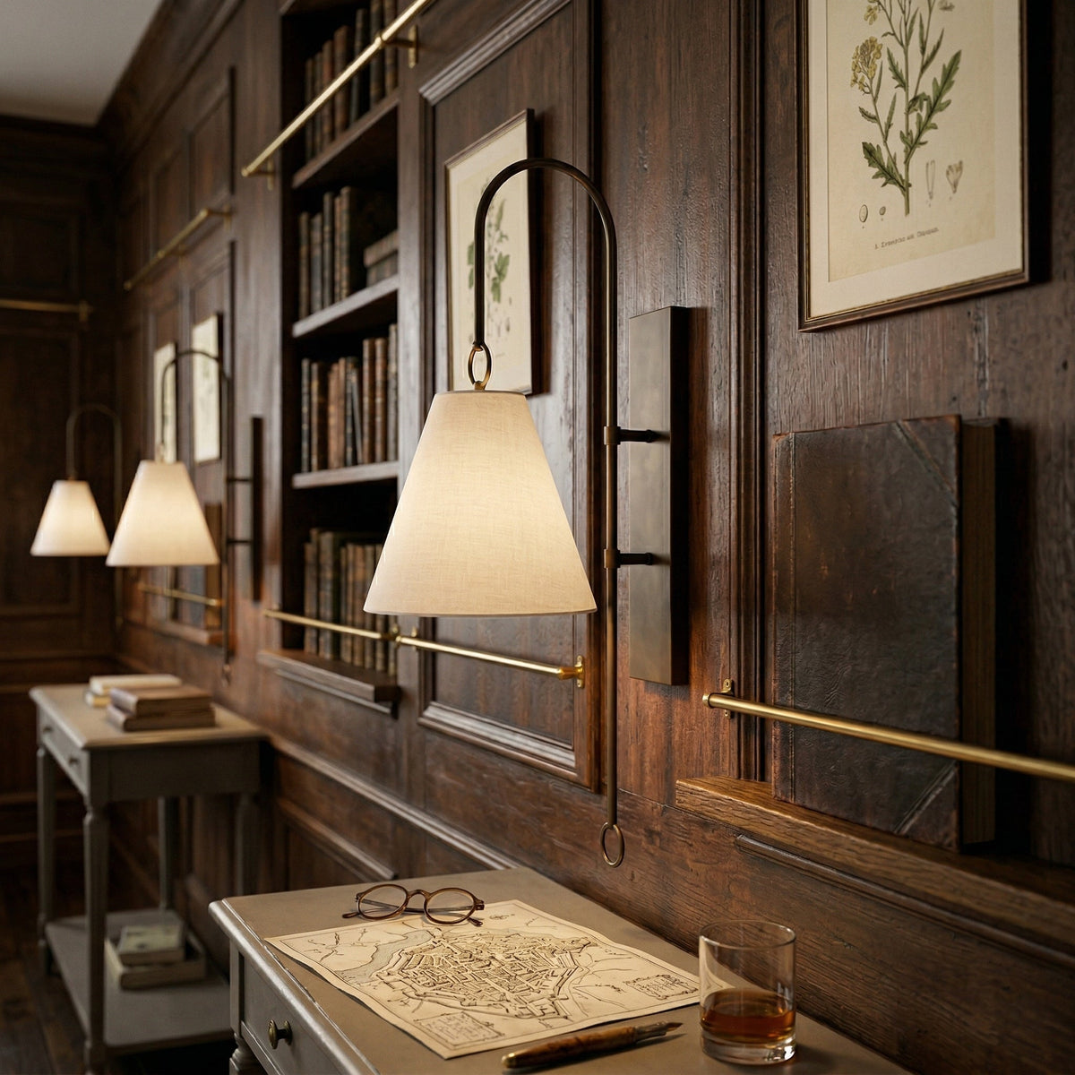 Fouma Brass Indoor Wall Light