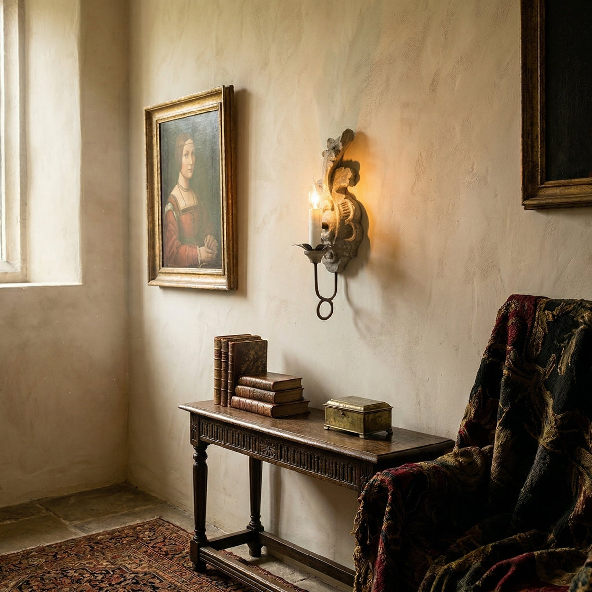 Bojin Wood Indoor Wall Light