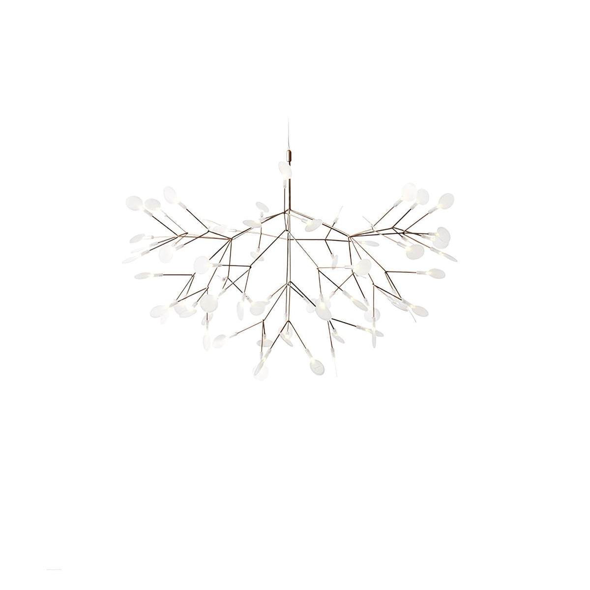 Auroreon Chandelier Rose Gold Firefly LED Branch