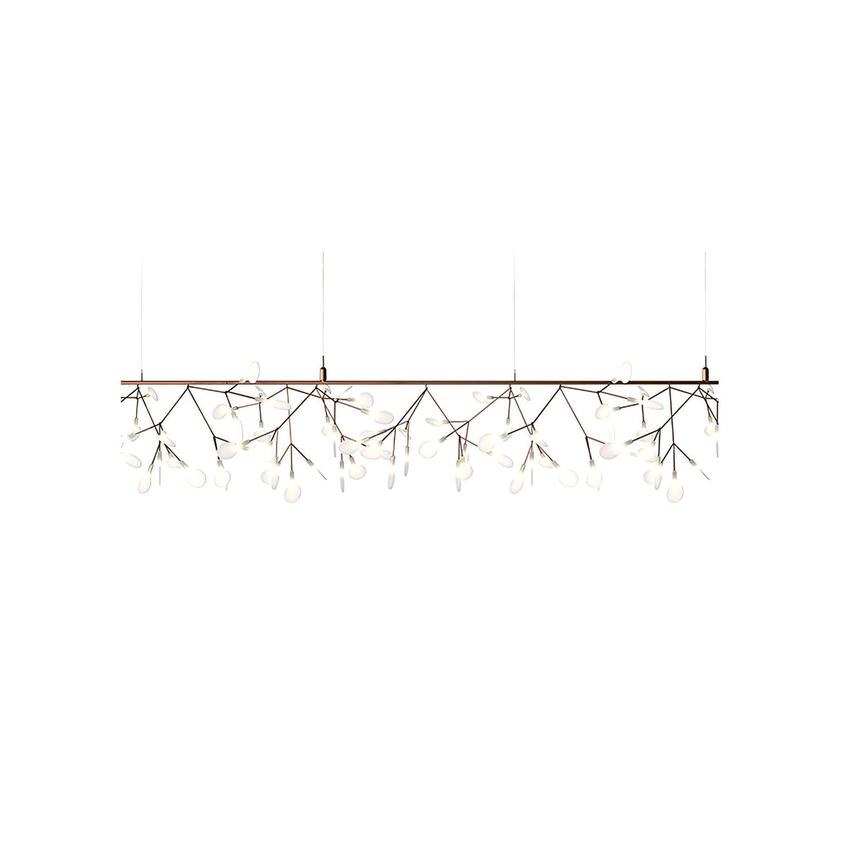 Auroreon Chandelier Rose Gold Firefly LED Branch