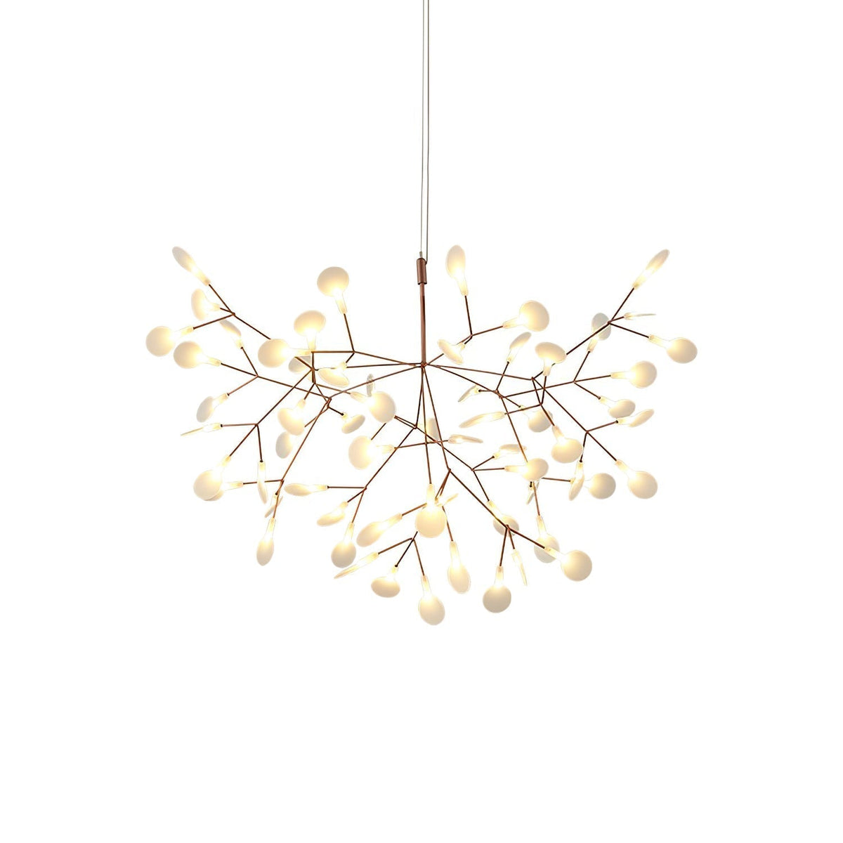 Auroreon Chandelier Rose Gold Firefly LED Branch