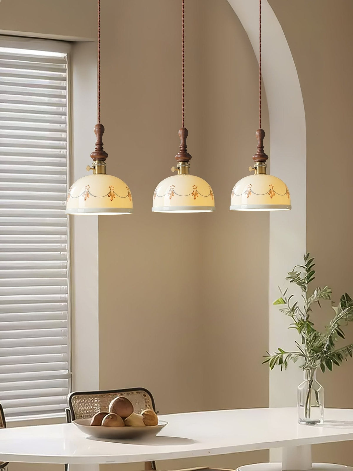 Ceraeyre Vintage Ceramic Pendant Light