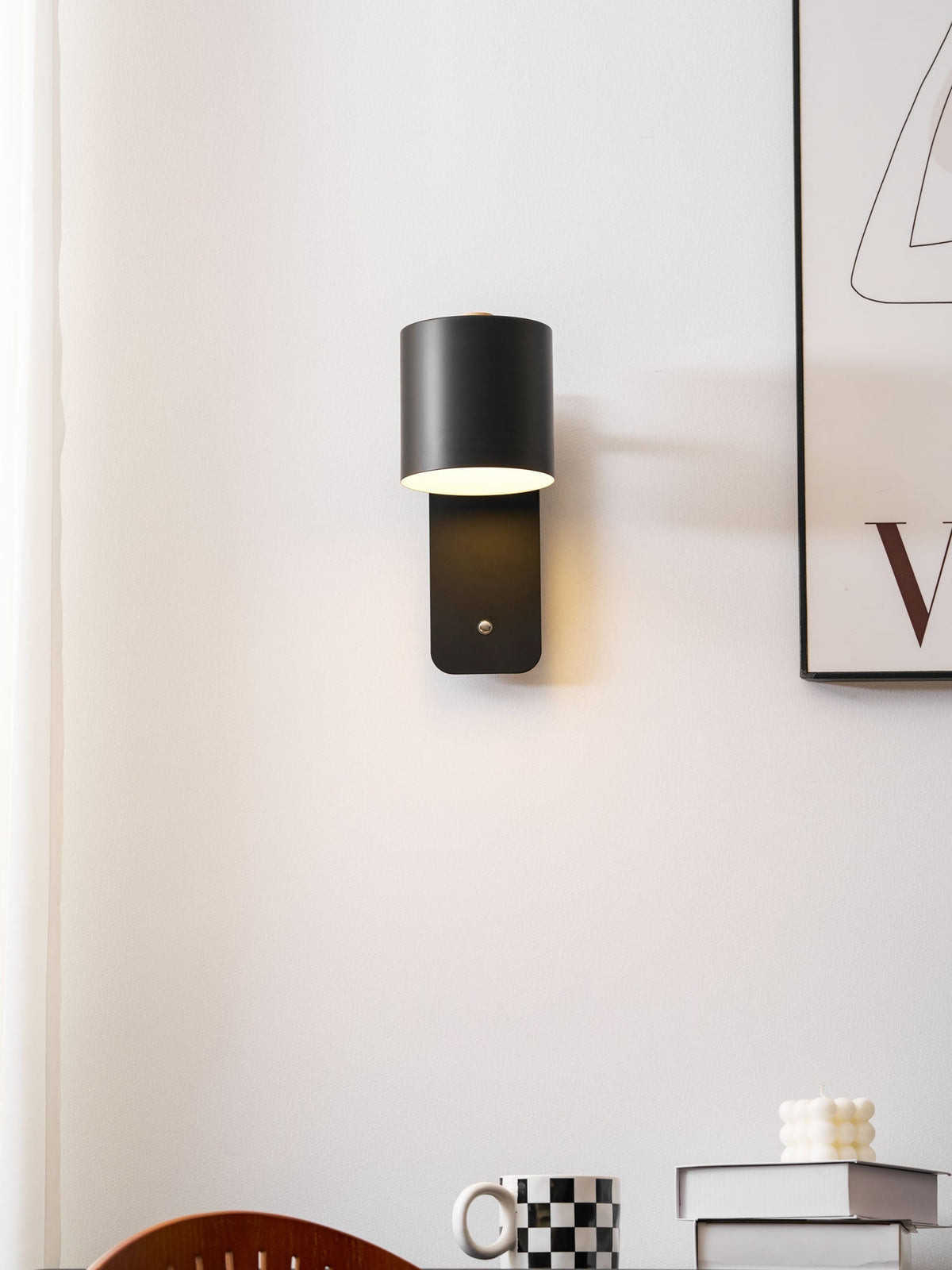Yebel Rotatable Cylinder Rechargeable Indoor Wall Light